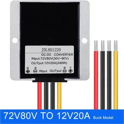 DC-DC Step Down Buck Converter Power Supply Module DC 30V-90V To DC 12V 5A 10A 15A 20A  Car Power Supply voltage Regulator tool
