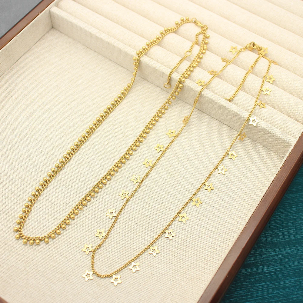 

Аксессуары для ожерелья для женщин, винтажная цепочка на ключицу, ювелирные изделия, высококачественная регулируемая простая золотая цепочка