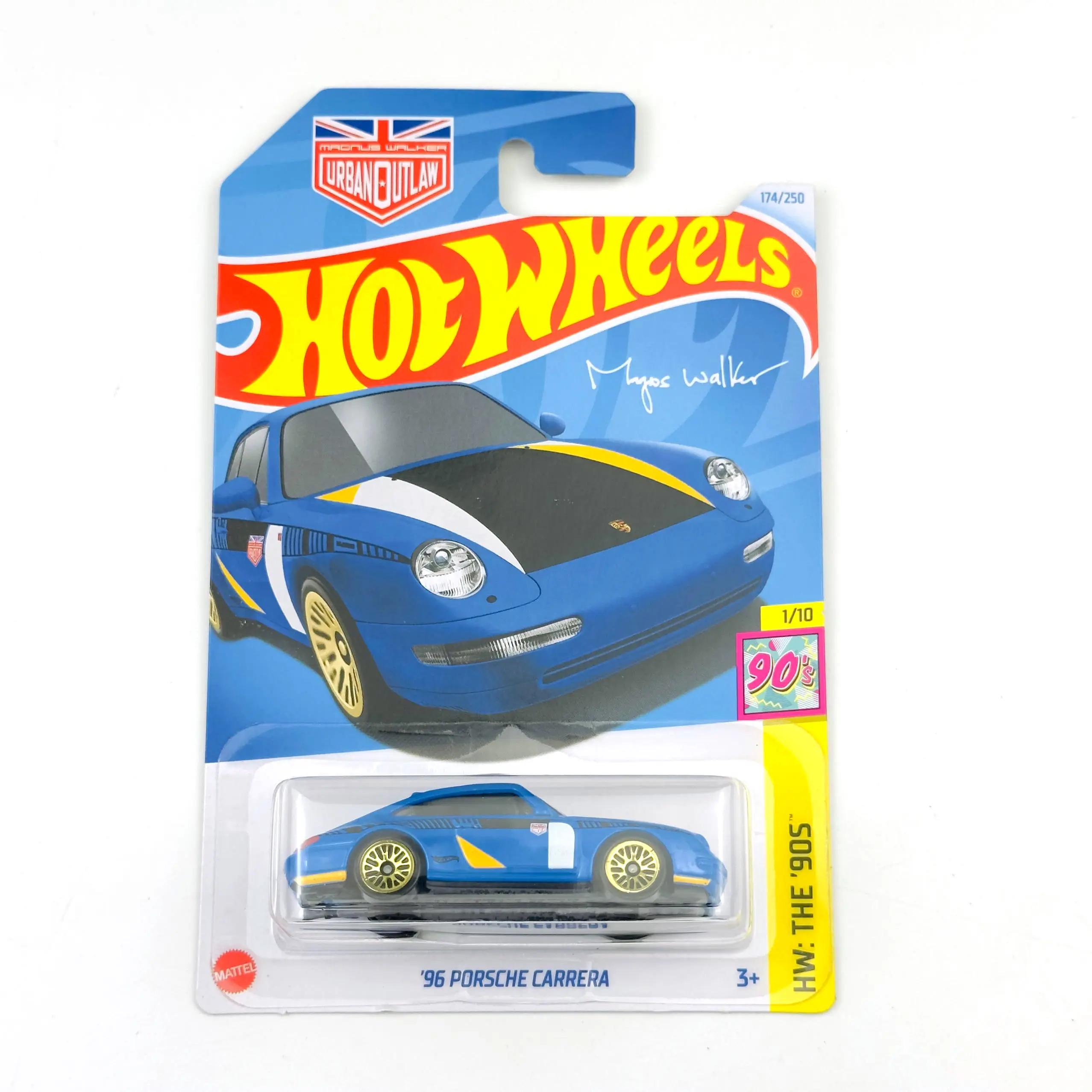 2024-174 Hot Wheels Cars 96 CARRERA 1/64 Metal Diecast Model Collection Toy Vehicles