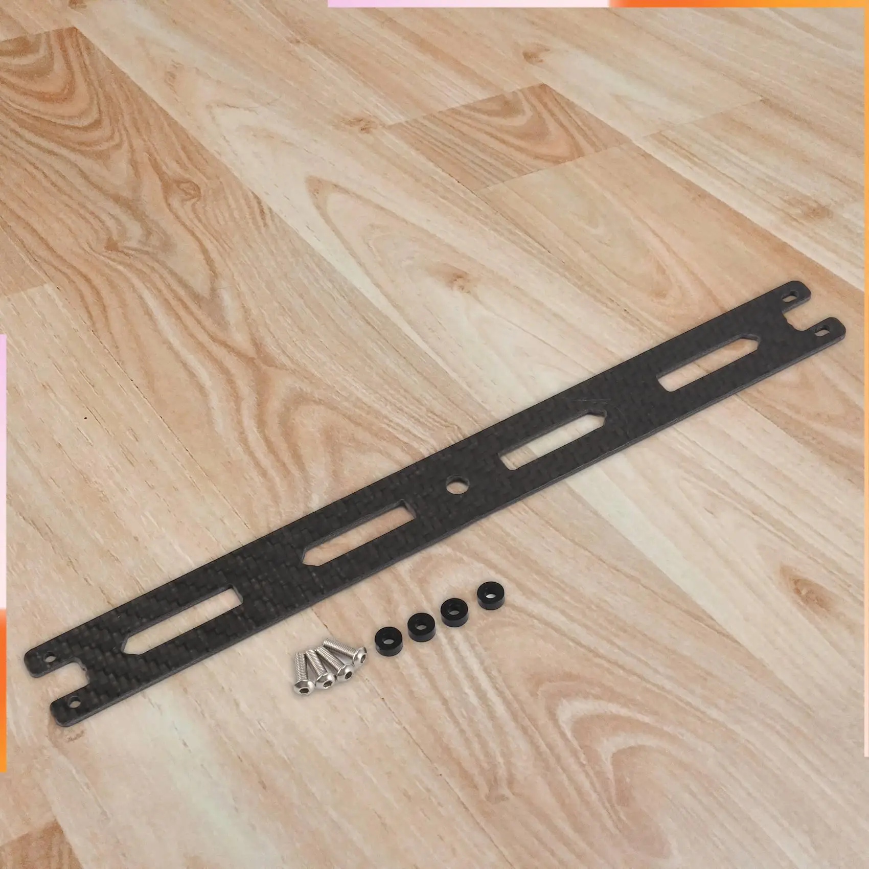 A92Z Carbon Fiber Second Floor Board Plate For Tamiya TT02 TT02B TT-02 TT-02B 1/10 RC Car Upgrade Parts Accessories