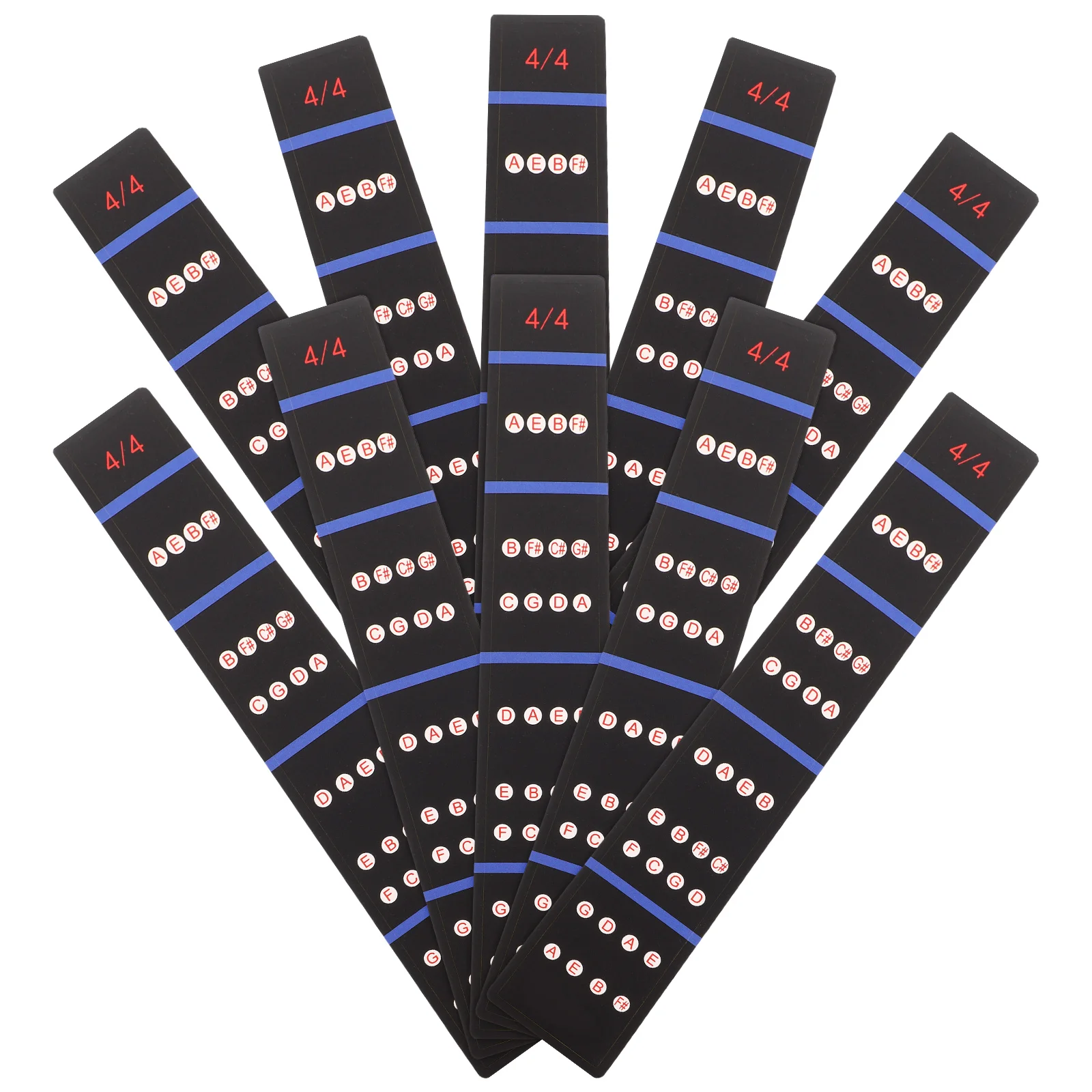 

10pcs Violin Fretboard Stickers Note Markers 4/4 Size Sound Accurate Post Tags Musical Instrument Accessories For Beginners