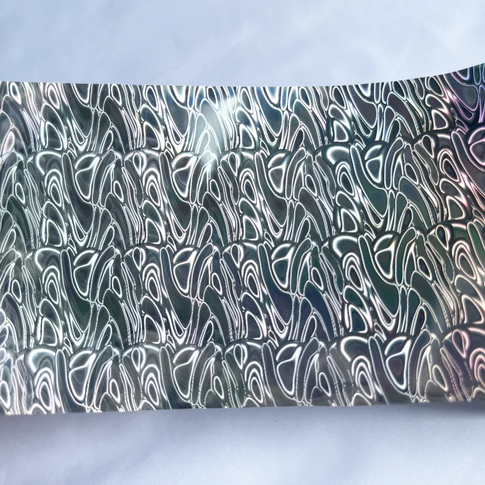 8CM 2/5/10/15/20M Heat Transfer Film DIY Custom Blank Hard Fishing Lure Skin Craft Aurora Metallic Fish Scale Hot Stamping Foil