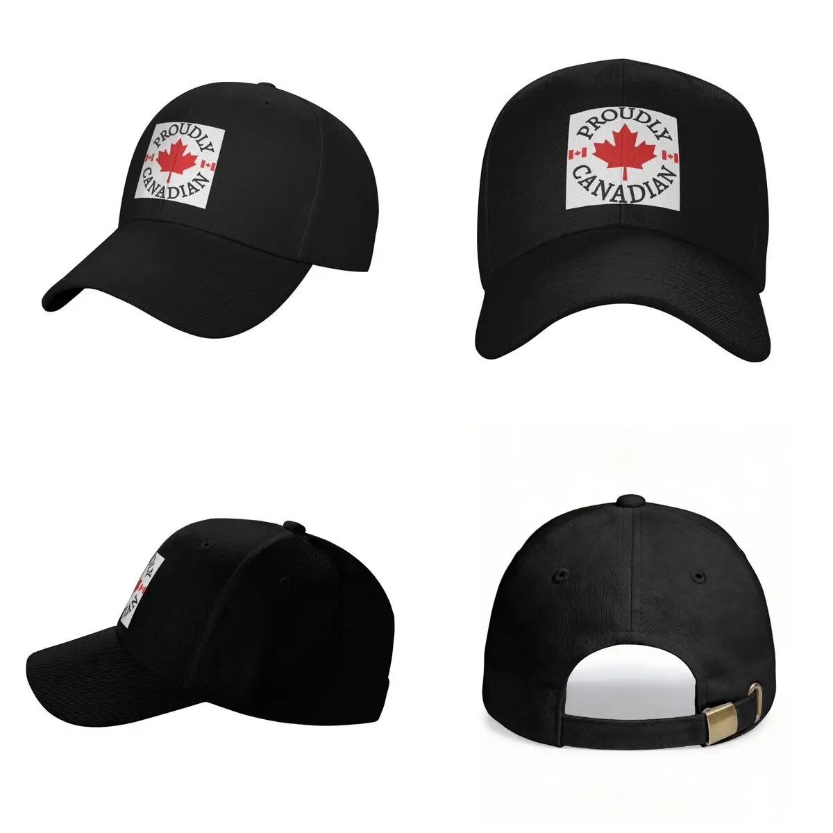 Proudly Canadian With Maple Leaf And Flag Canada Cap Fashion Casual Baseball Caps Adjustable Hat Hip Hop Unisex Baseball Hats