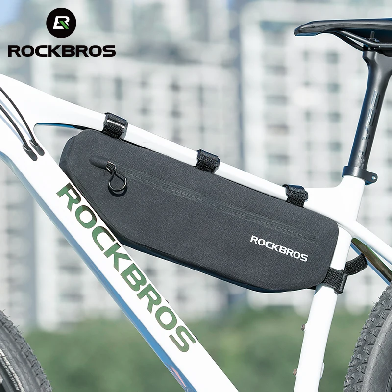 ROCKBROS Bicycle Bags Bike Frame Front Tube Bag Large Capacity Waterproof Triangle Bag Cycling Storage MTB Road Bike Accessories