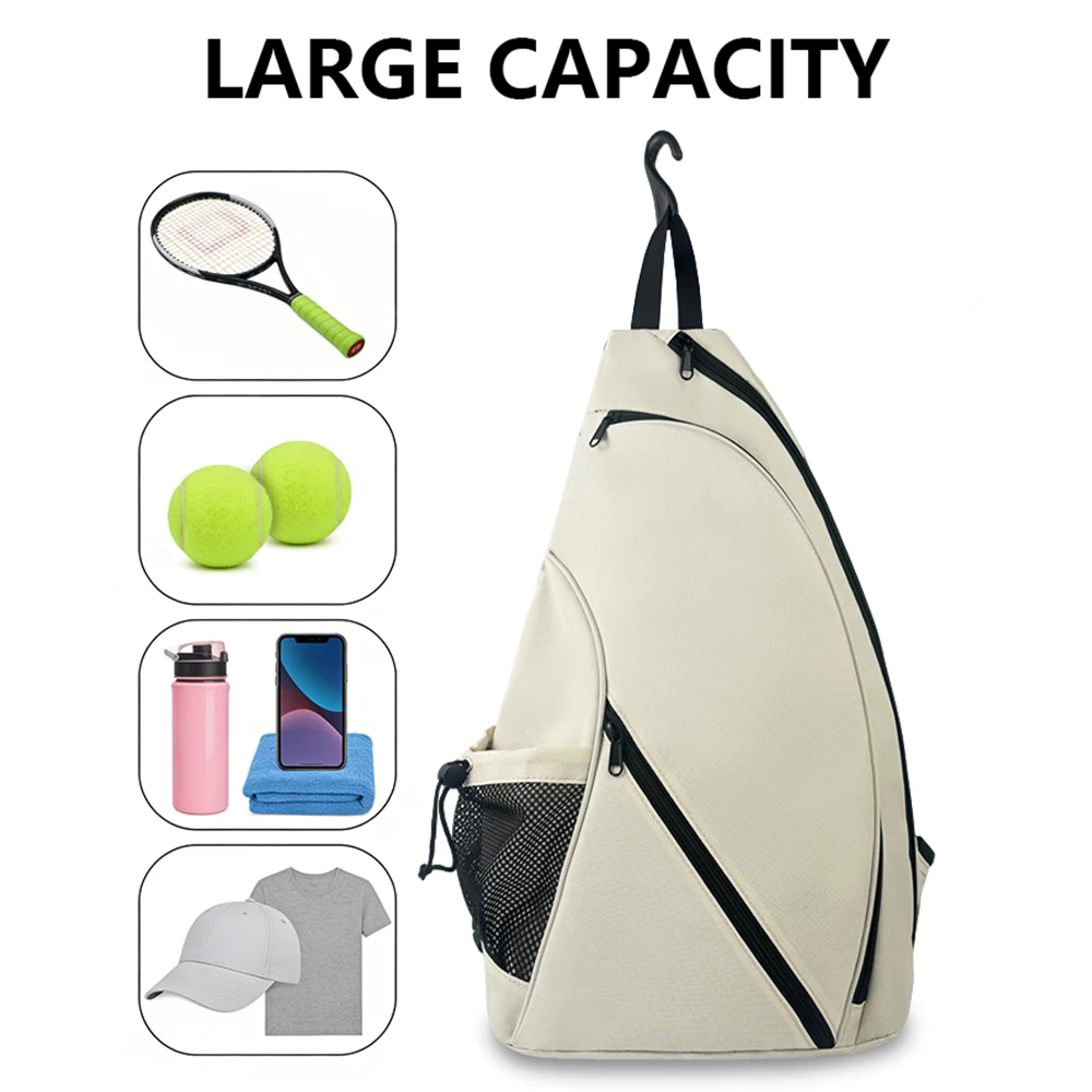

Jusenda Badminton Bag, Unisex Tennis Racket Bag, One Shoulder Crossbody Bag, Waterproof Multifunctional Professional Sports Bag