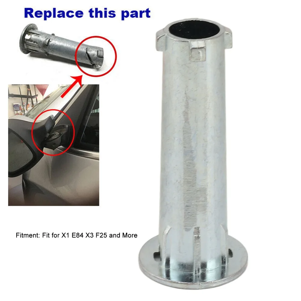 Silver Exterior Mirror Hinge 233640010 304 Stainless Steel Side Mirror Hinge Mirror Rotation Axis for X1 / E84 / X3 / F25