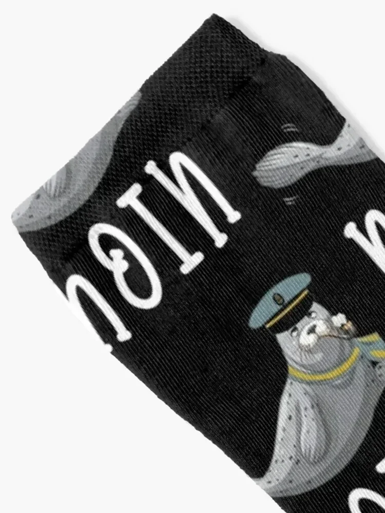 North Sea Seal Moin saying - Sylt Kiel seal captain Socks colored tennis Boy Socks Women's