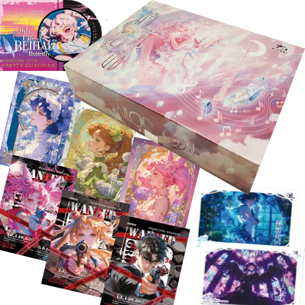 

Fantasy Anime Sailor Moon Collection Cards Beautiful and Charming Characters Elegant Gorgeous Fate Tarot Theme Cards Fun Gifts