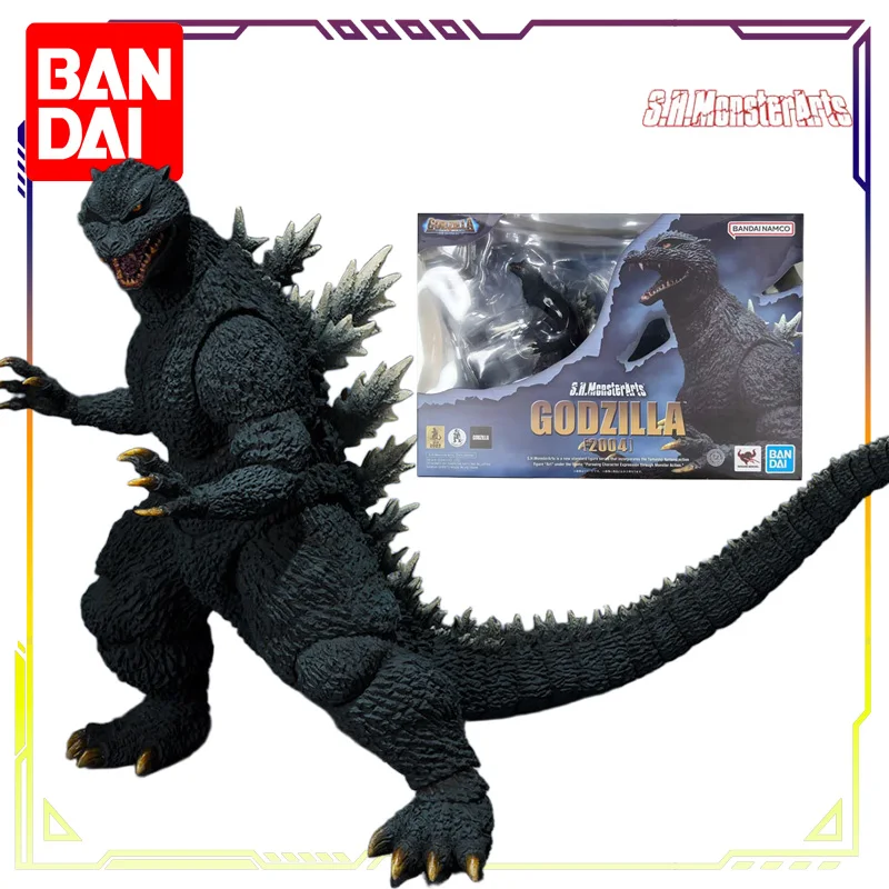 

BANDAI Original S.H.MonsterArts Series Godzilla (2004) Ultimate Burning Ver Action Figure Model Toys Ornaments Gifts for Boys