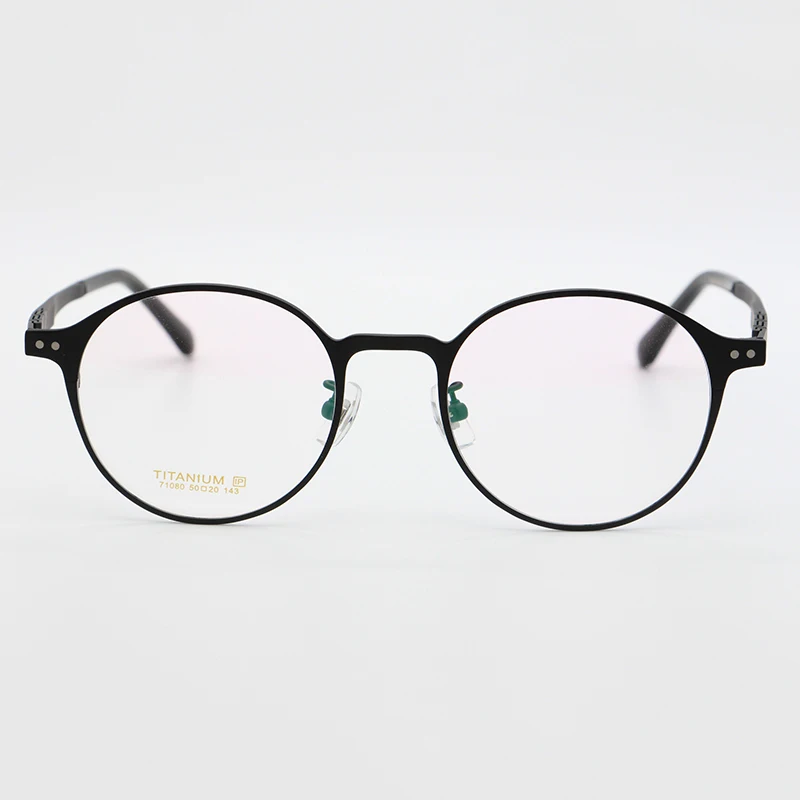 Pure Titanium Glasses Frame for Men Retro Round Prescription Eyeglasses Frames Women 2022 Vintage Myopia Optical Male Eyewear