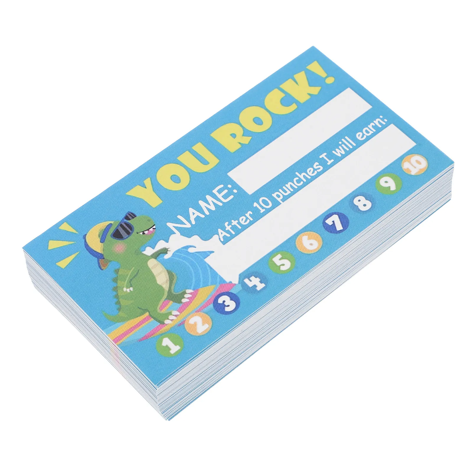 

250Pcs Punch Cards for Classroom Bright Colorful Reward Cards Students Encouragement Learning Progress Tracking Teaching