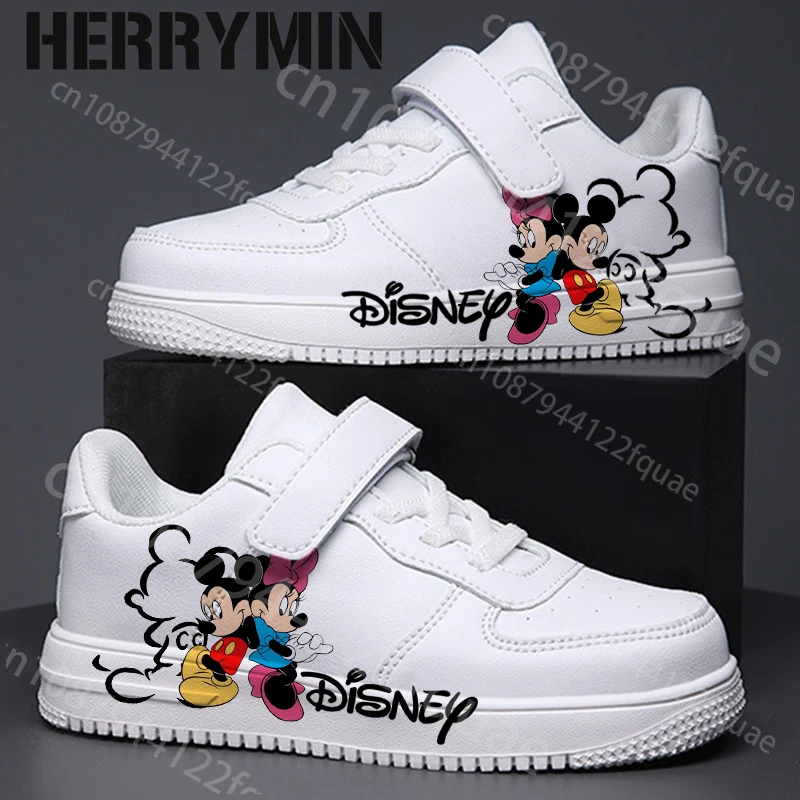 Micky Mouse Minnie Tênis para meninas e meninos, calçados esportivos para crianças, tênis de corrida casual para crianças, presente da moda de 7 a 18 anos