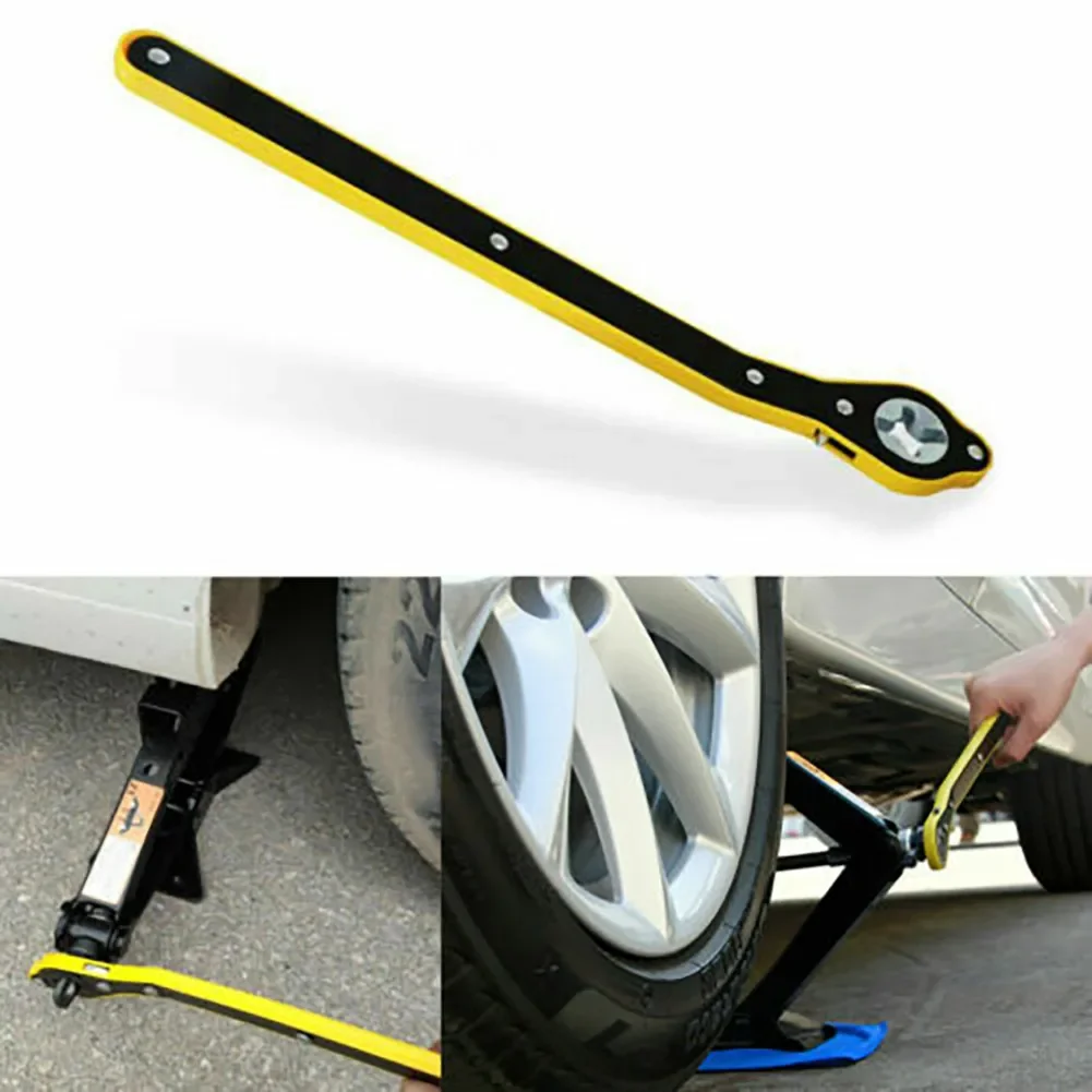 Car Scissor Ratchet Wrench Garage Tire Wheel Lug Wrench Handle Repair Tool For Travel Use And Wheel / Tyre Changes.