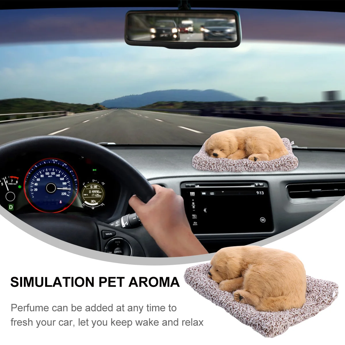 إكسسوارات ديكورات لوحة قيادة السيارة محاكاة زينة معطرة رائعة #5