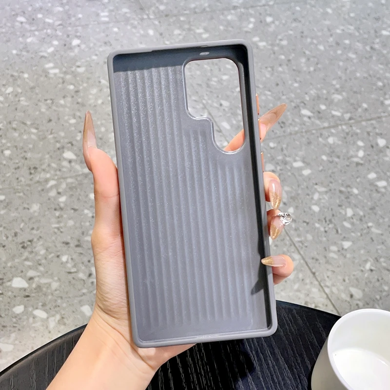 For Samsung Galaxy S26 S25 S24 Ultra Plus 5G Case Ultra-Thin Skin-Friendly Matte Leather Shockproof Protection Cover Accessories