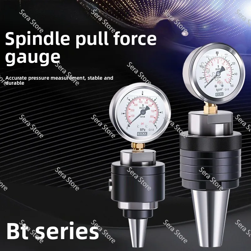BT30 BT40 BT50 Spindle Tension Gauge Testing Tool Spindle Tension Meter Hydraulic Testing Instrument Dynamometer Tester 20CrMnTi