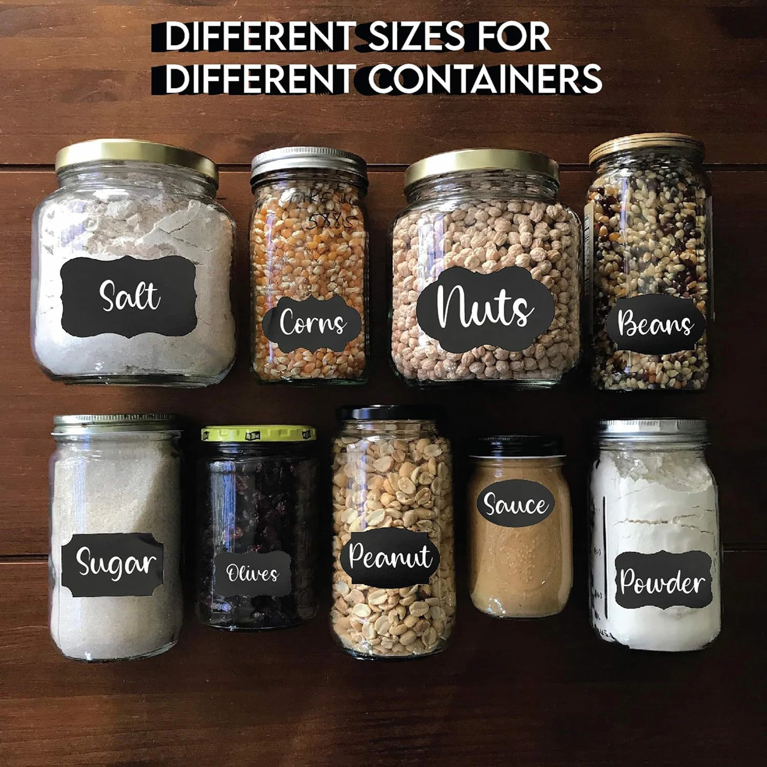 180pcs Printed Round Spice Stickers Seasoning Bottle Jar Labels Storage Kitchen Waterproof Stickers Spice Tags BBQ Label