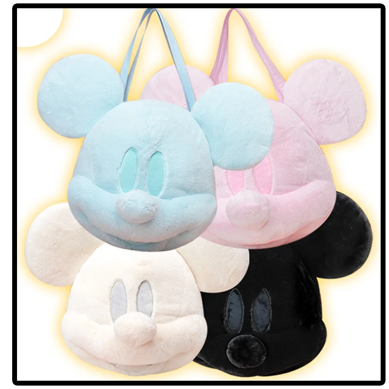 Sac à dos en peluche Mickey Mouse à grandes têtes, dessin animé Kawaii Mickey Mouse, jouets Surprise pour petite amie, cadeaux de noël et d'anniversaire