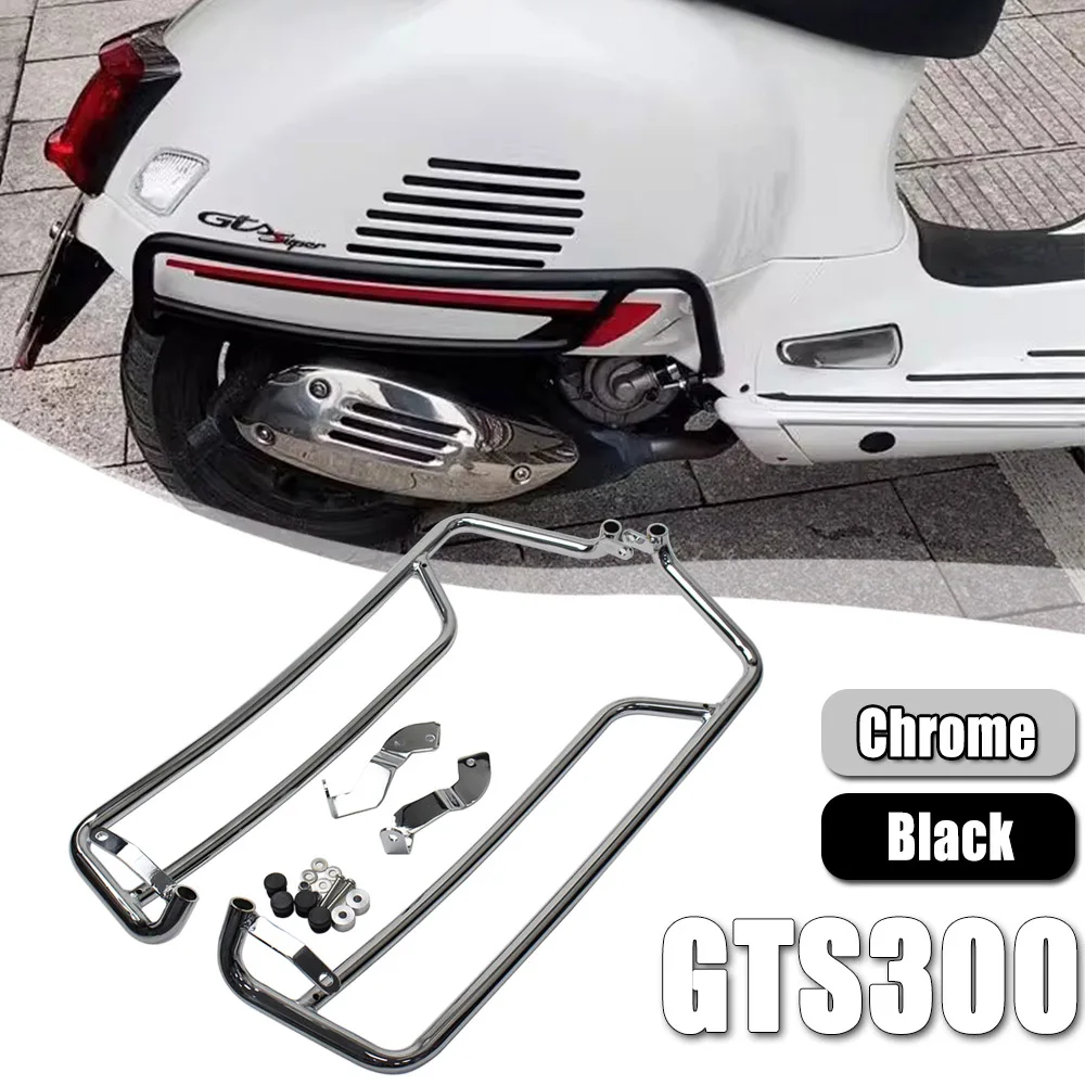 2023 GTS125 300Motorcycle Highway Engine Guard Crash Bar Fit For Vespa GTS125 GTS300 GTV300 07-23 Frame Bumper Fairing Protector