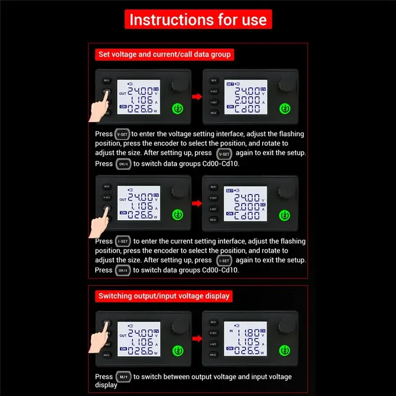 A20F-ZK-SK90 Adjustable CNC DC Regulated Power Supply Constant Voltage And Constant Current Step-Up And Step-Down Module