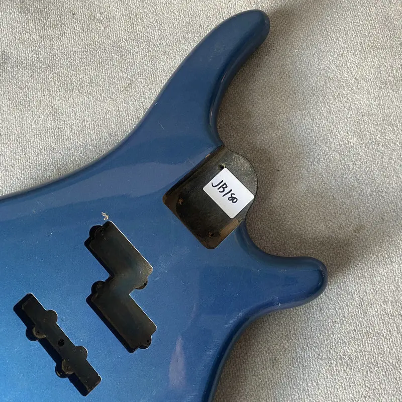 Jb180 metálico cor azul 4 ou 5 cordas guitarra elétrica baixo corpo madeira maciça mão direita captadores pjb ativos diy & substituir peças