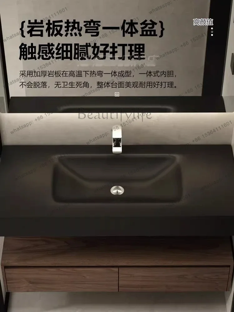 Medieval black walnut bathroom cabinet toilet washstand Japanese style