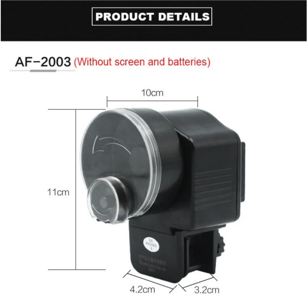 Cool Automatic Fish Feeder Aquarium top adjustable  AF-2019B AF-2003  Electrical Plastic Timer Feeder