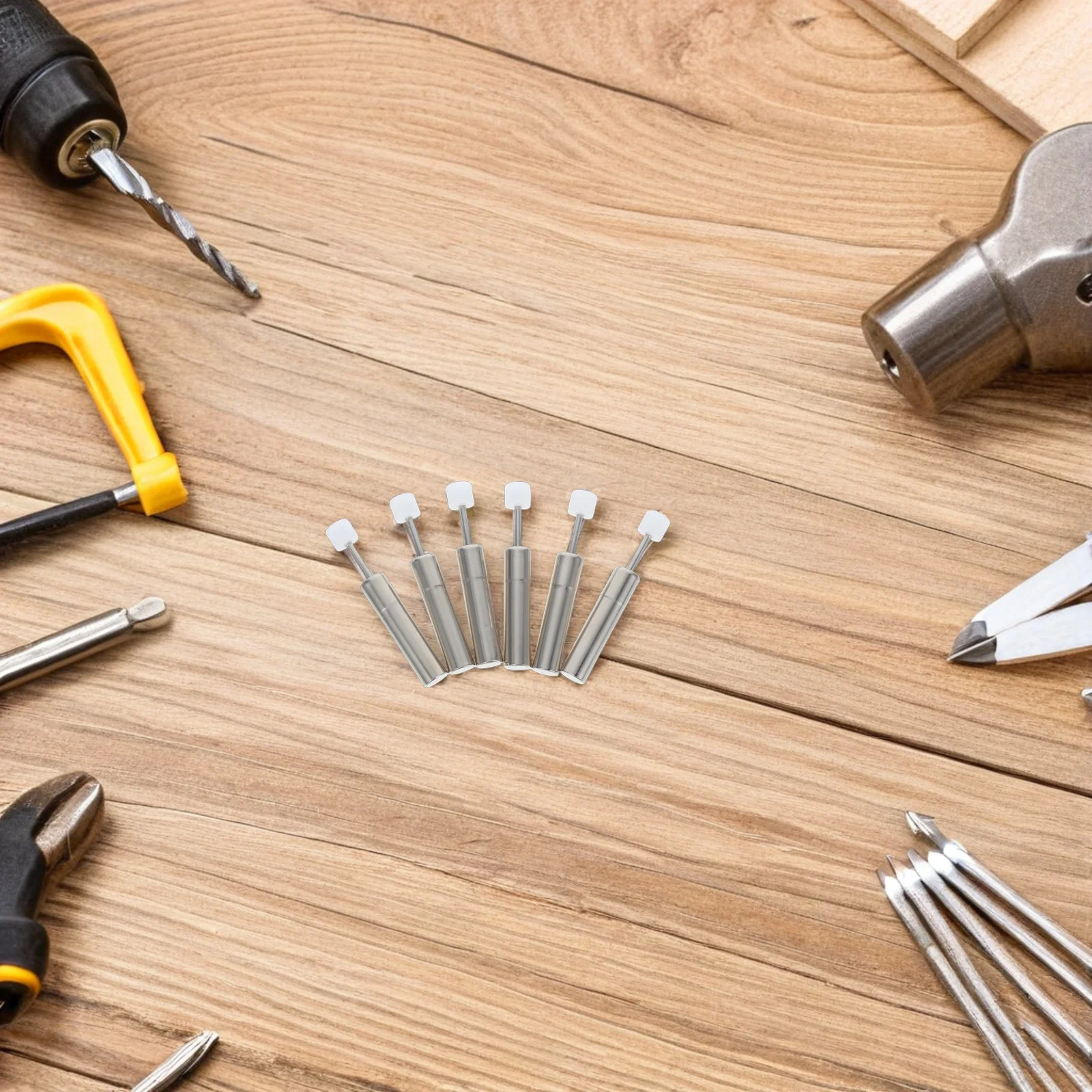 

6Pcs Metal Garbage Can Lid Damper Soft Close Mechanism for Trash Can Damping Replacement Parts Steel and Nylon Wastebasket