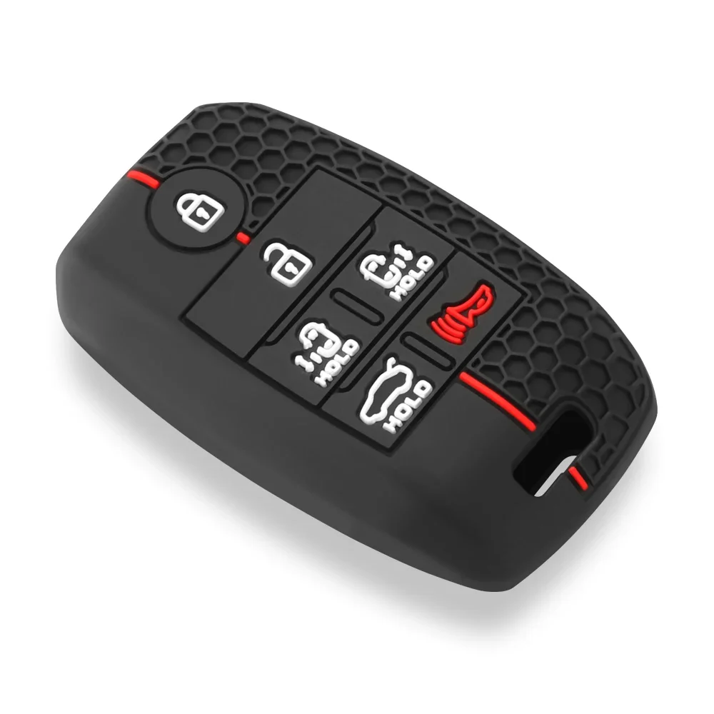 جديد 6 أزرار سيليكون سيارة البطاقة عن بعد مفتاح غطاء قذيفة فوب لكيا سيدونا/جراند/كرنفال/سورينتو L580 اكسسوارات صندوق