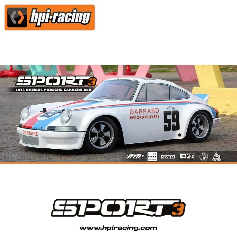 HPI Racing 1973 Porsche 911 Carrera RSR Sport 3 RC On Road Racing Car 161209 High Performance Remote Control Hobby Collectible