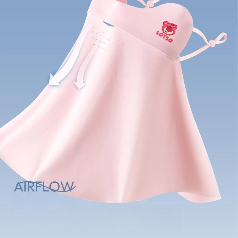 Miniso 日焼け止めマスク 女の子用マスク UVカット アイスシルク 日焼け止め フェイスネックプロテクション フェイスマスク 夏用