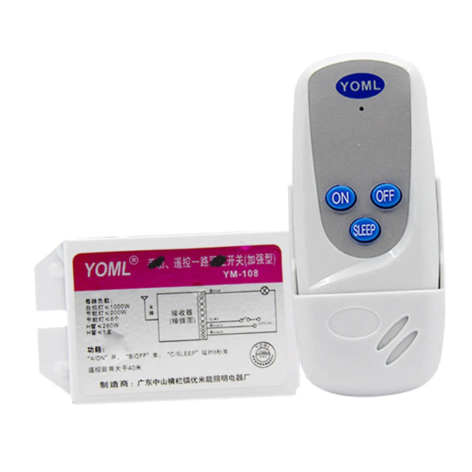 Digital Remote Control Switch Lamps Receiver Connections Off Remote Control Switch for Warehouse Crystal