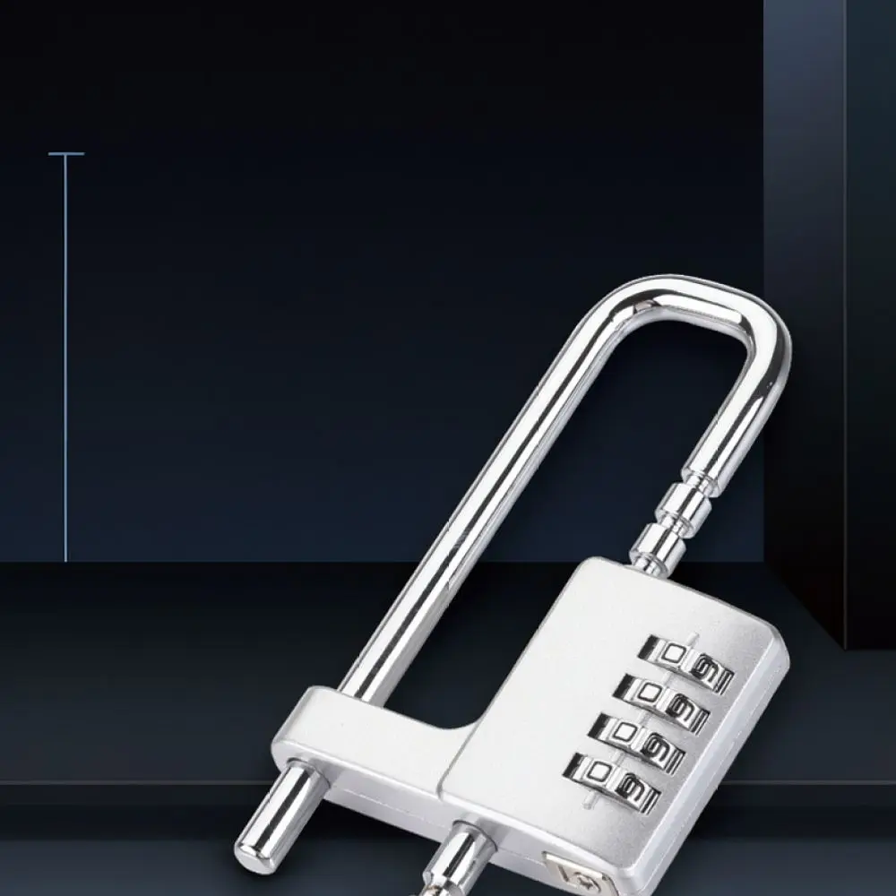 Universal U Type Combination Lock For Wardrobe Door Handle Mechanical Security Padlock For Office Home Cabinetry