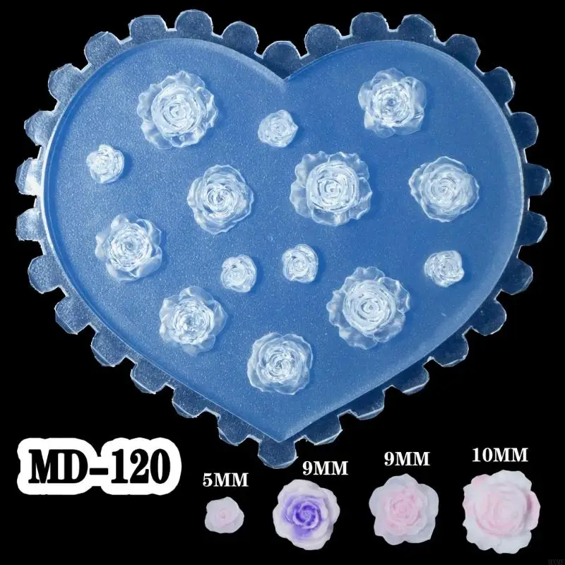 MXMF Art Silicone Epoxy Mold Embossing 3D Decorations Mould for Manicurists