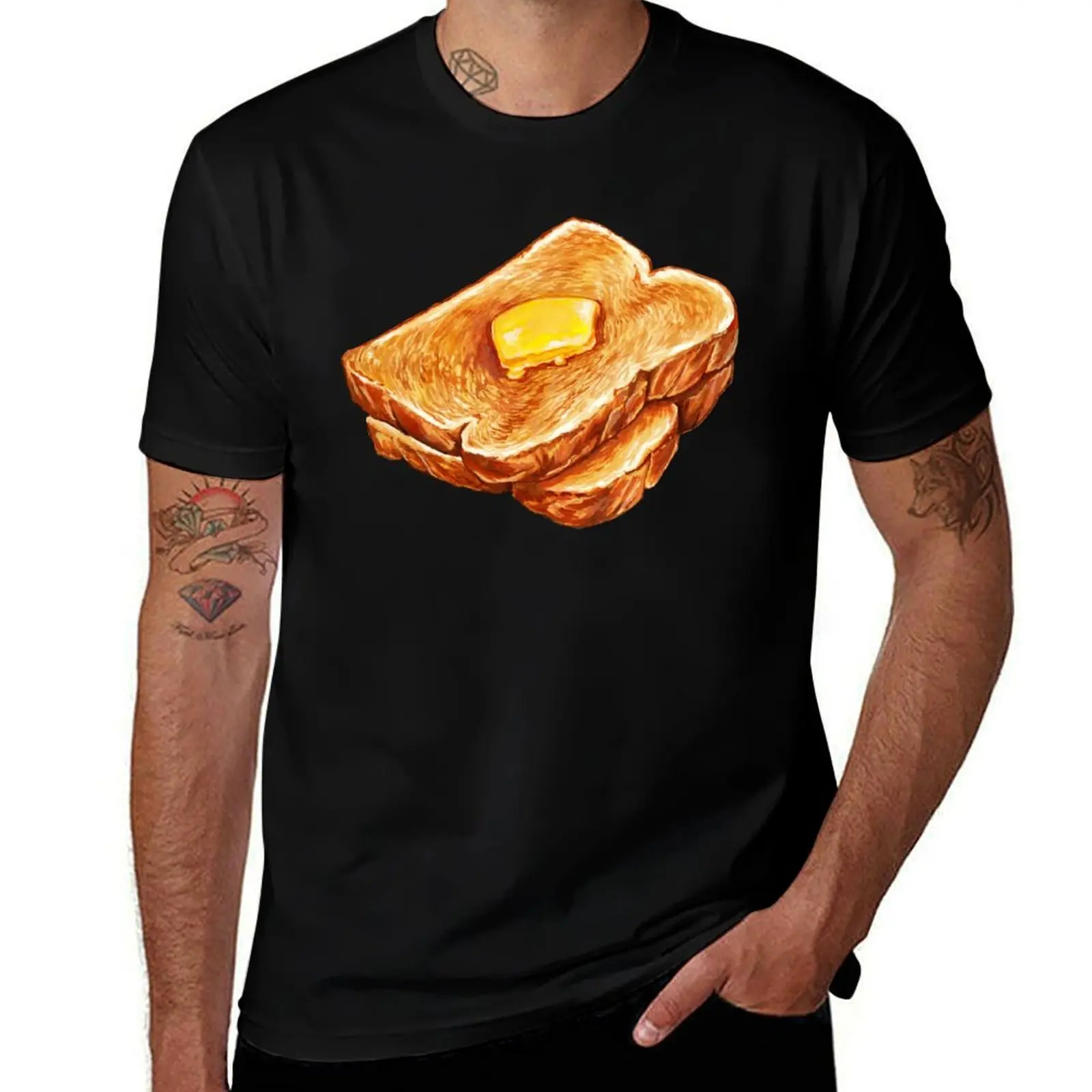 Butter Toast T-Shirt Quick Dry Training Short Sleeve Tee T-Shirt
