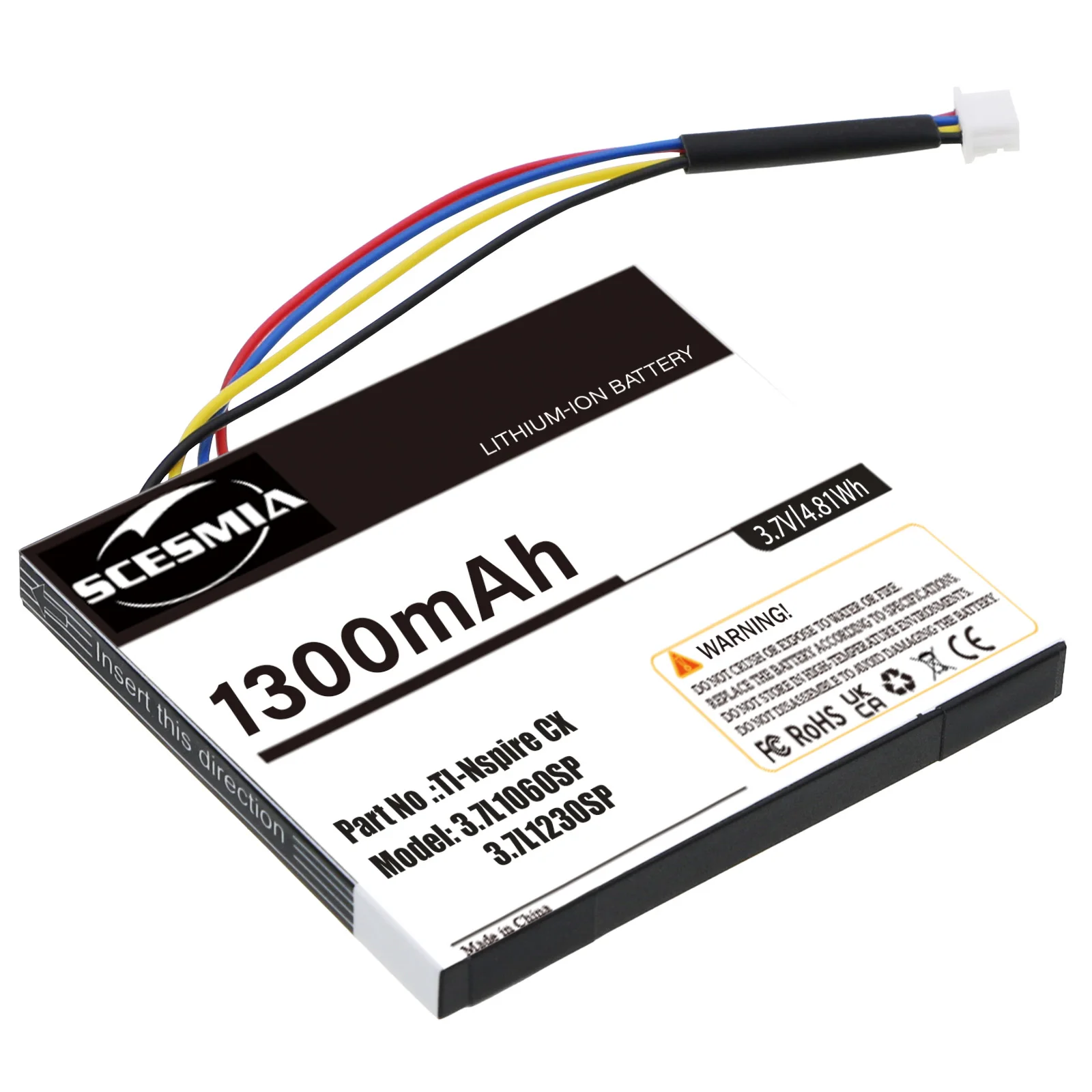 

1300mAh Calculator Battery for Texas Instruments TI-Nspire CX,TI-Nspire Touchpad,TI-84 C Silver,TI-Nspire CX CAS