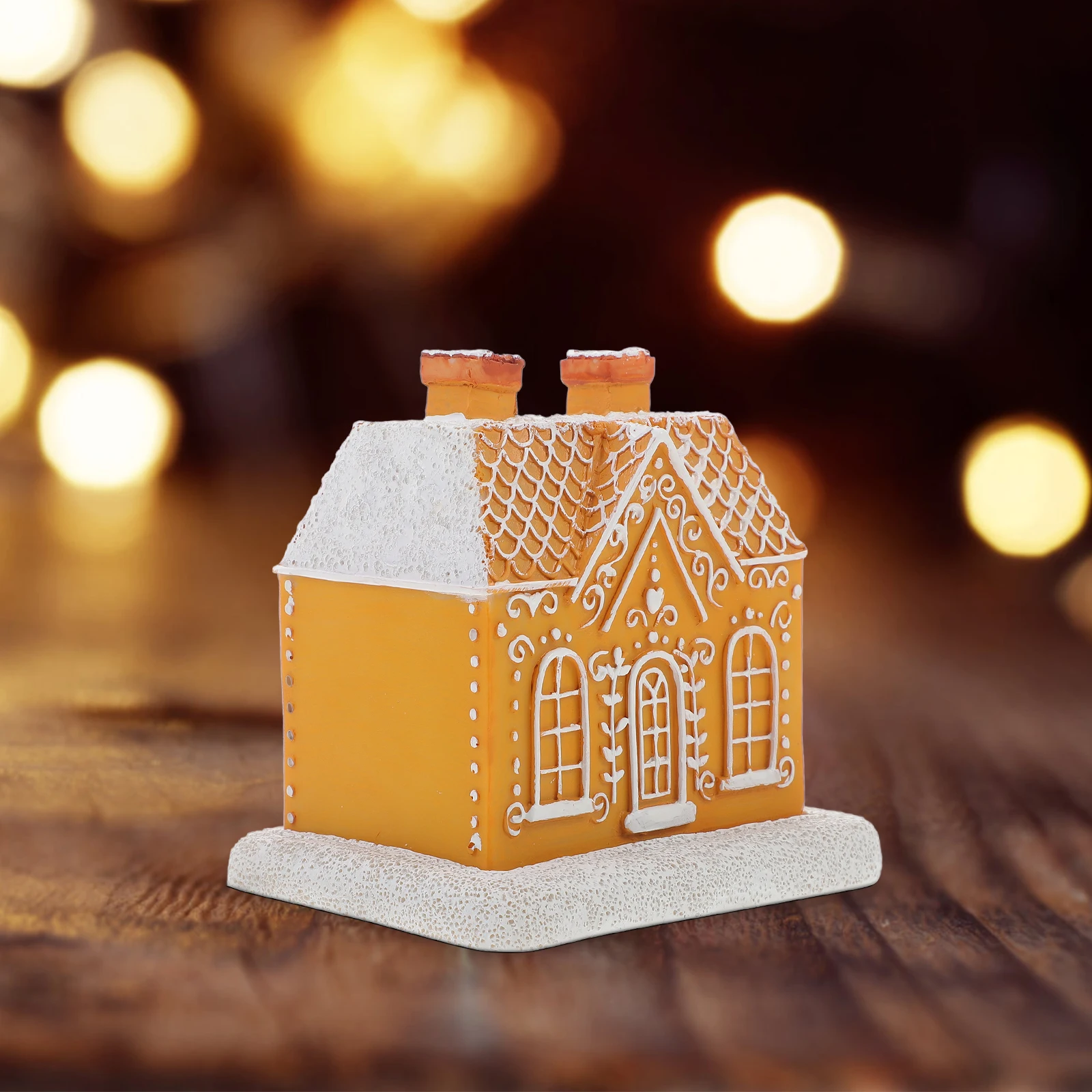 

1Set Gingerbread House Resin Incense Cone Holder Hollow Out Decorative Incense Stick Burner Indoor Tabletop Ornament