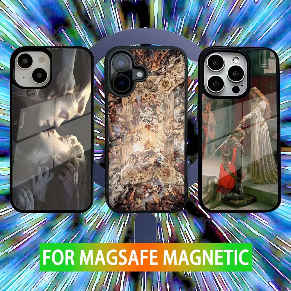 

Renaissance Oil Paintings Phone Case For iPhone 16,15,14,13,12,11,Pro,Max,Plus,Mini,SE New Magsafe Magnetic Wireless Charging