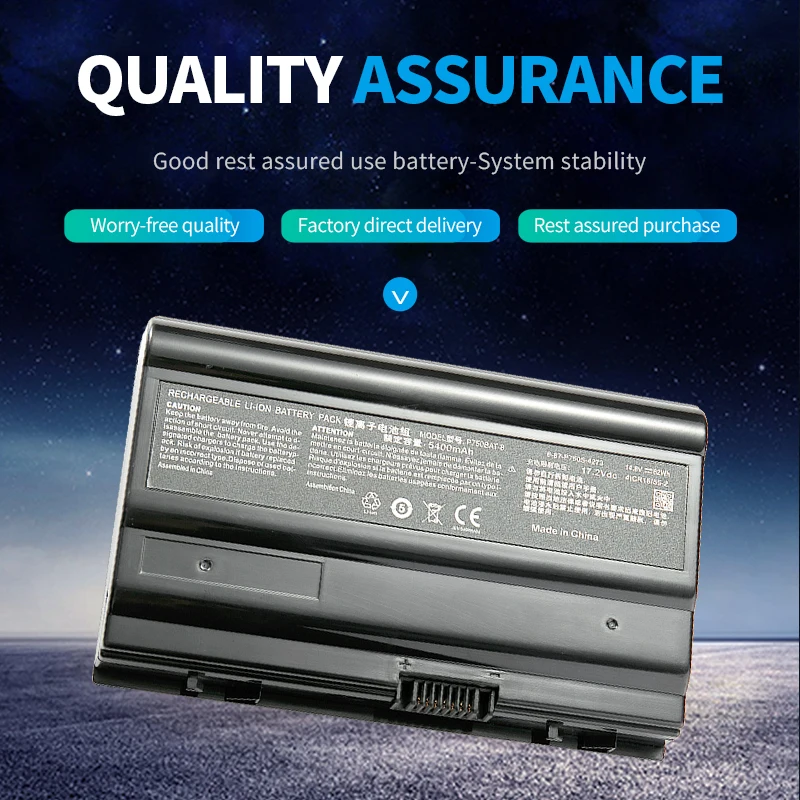 SOMI P750BAT-8 14.8V 82Wh Original Laptop Battery for Clevo P750ZM P775DM Terrans force X799 X599 - Image 2