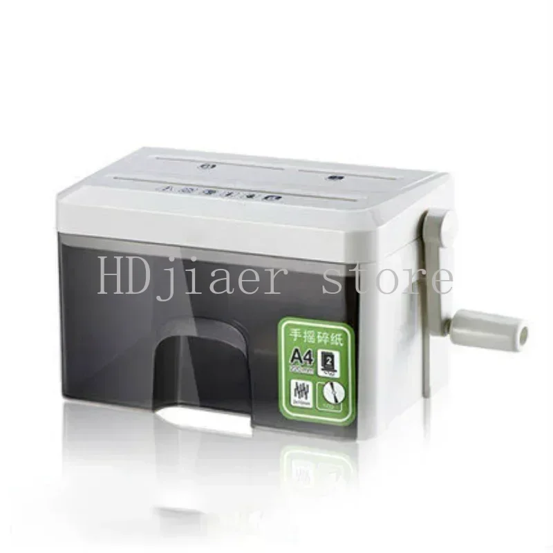 

Hot Sale 9934 Hand Style Mini File Shredder - 3.5L Capacity, 2*10mm Strip Shredding, 2cm Shred Width for Office & Home