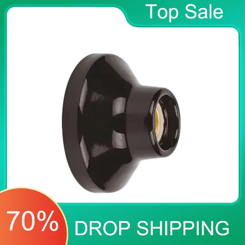 AA63 HOT DIY  Lamp Holder,Porcelain E27 Lamp Base Light Fixture Easy To Install,Led Light Fitting Holder Base For Bedroom