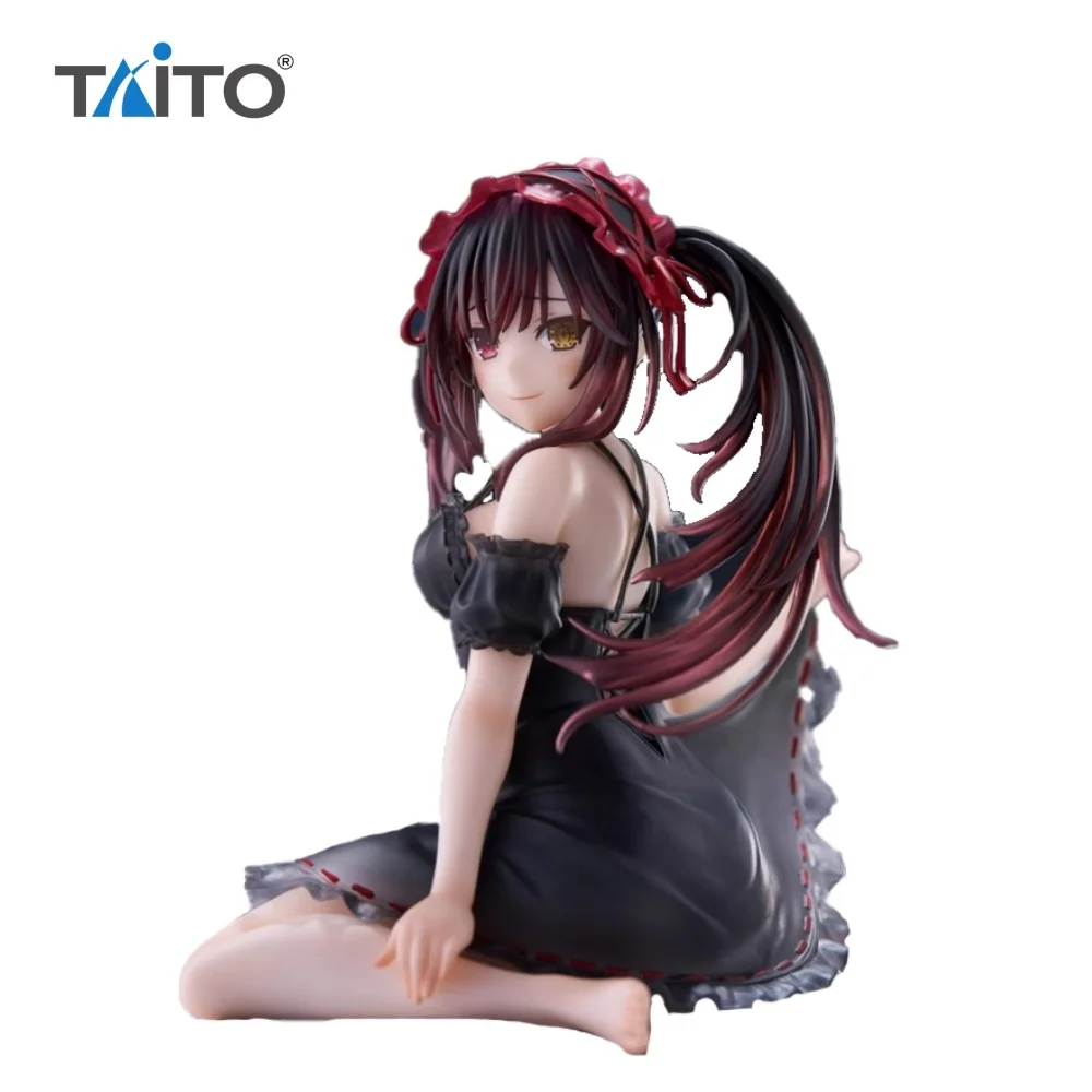 TAITO DATE A LIVE V Anime Tokisaki Kurumi Desktop Cute Pajamas Action Figures Model Figurine Original Figuarts Decoration