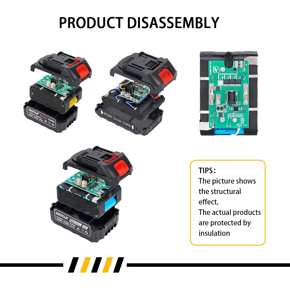 Rechargeable Lithium Battery Series 20V Charger For Cordless Drill/Saw/Screwdriver/Wrench/Angle Grinder Brushless Power Tool