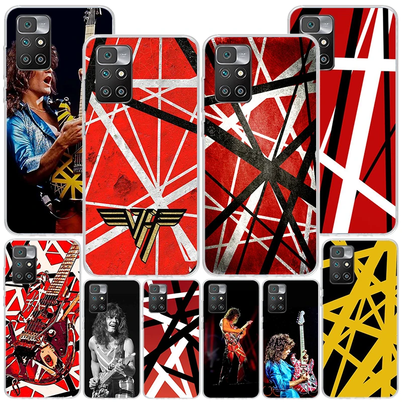 Eddie Van Halen Graphic Guitar Phone Case For Xiaomi Redmi 12 12C 10 10C 10A 9 9A 9C 9T 8 8A 7 7A 6 Pro 6A K70 K60 K40 K20 S2 Pr