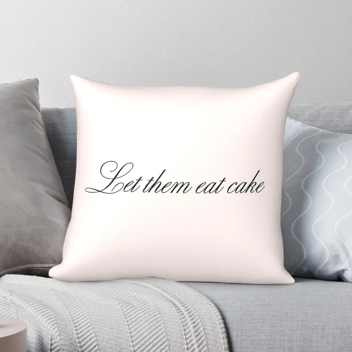 Marie Antoinette Let Them Eat Cake Square Pillowcase Polyester Linen Velvet Pattern Zip Decor Pillow Case Room Cushion Case 18