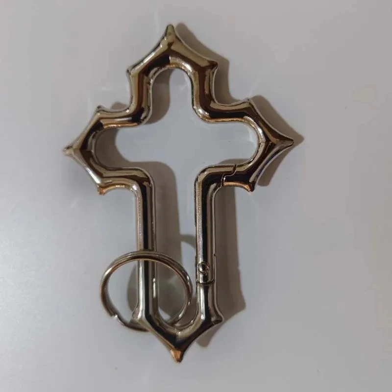 Y2K الصليب حلقة تسلق المفاتيح الصليب الديني الجرونج المشبك مفتاح كليب EDC هدية أبي صديقها الرجال التخييم التنزه في الهواء الطلق متسلق