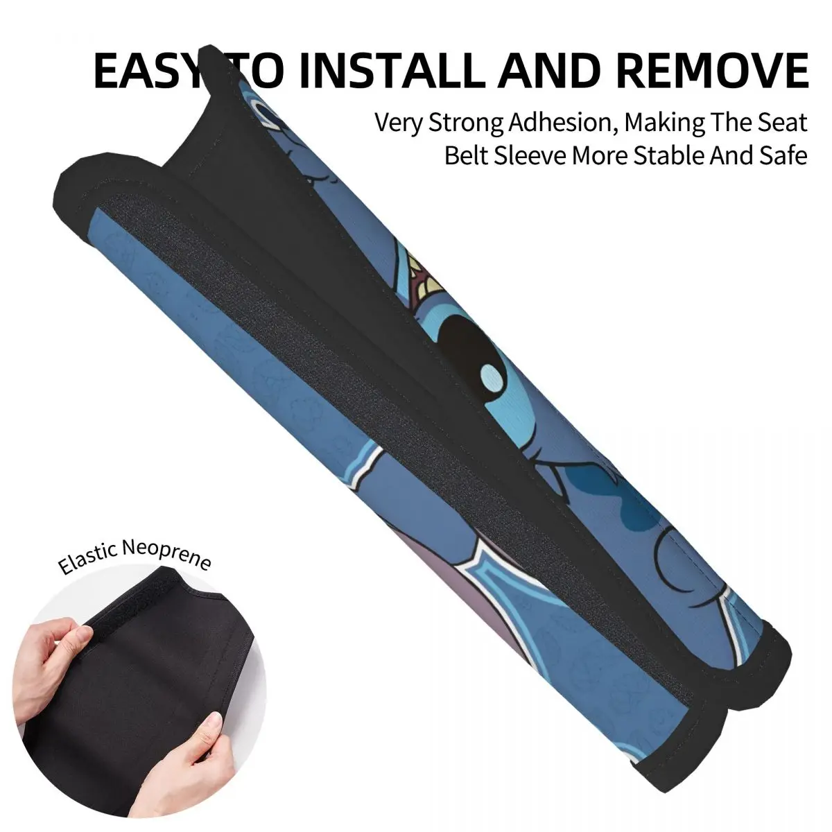 غطاء حزام الأمان الأوتوماتيكي الناعم من Lion Stitch Kawaill Alien لقيادة أكثر راحة، قطعتان من وسادة الكتف لحقيبة الظهر