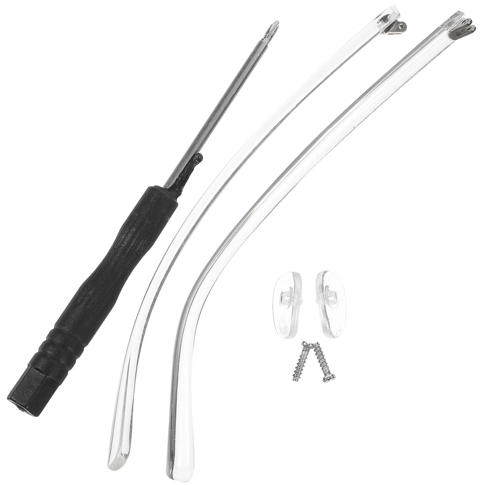 

1 Pair Universal Glasses Temple Replacement Eyeglasses Arm Legs Comfortable Ear Pressure Relief Trimming Electroplating Stylish