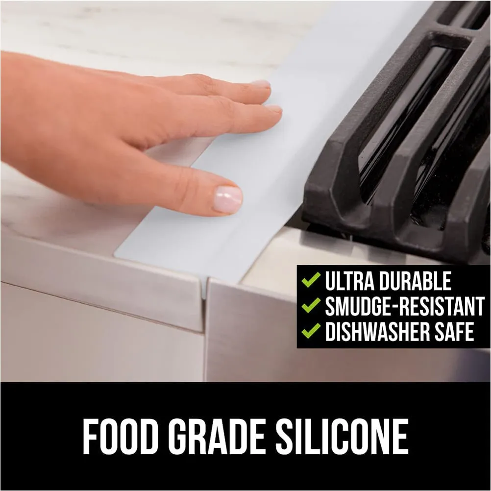 

Silicone Oven Guard Heat Resistant Stove Gap Filler Non Slip Lip Edge Sleek Modern Kitchen Protector Cover for Countertop