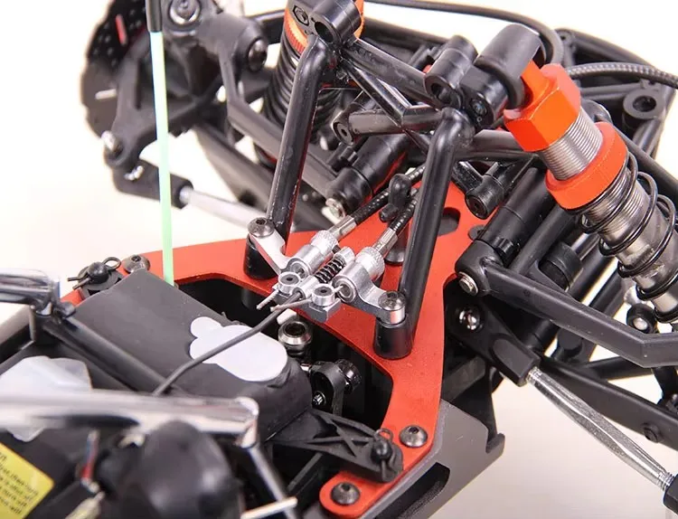 Sistema frenante di controllo cablato a 4 ruote con lavorazione di precisione CNC per ROVAN ROFUN KM HPI BAJA 5B 5T 5SC